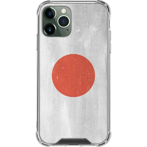 Japanese Flag Distressed iPhone 12 Pro Max Clear Case